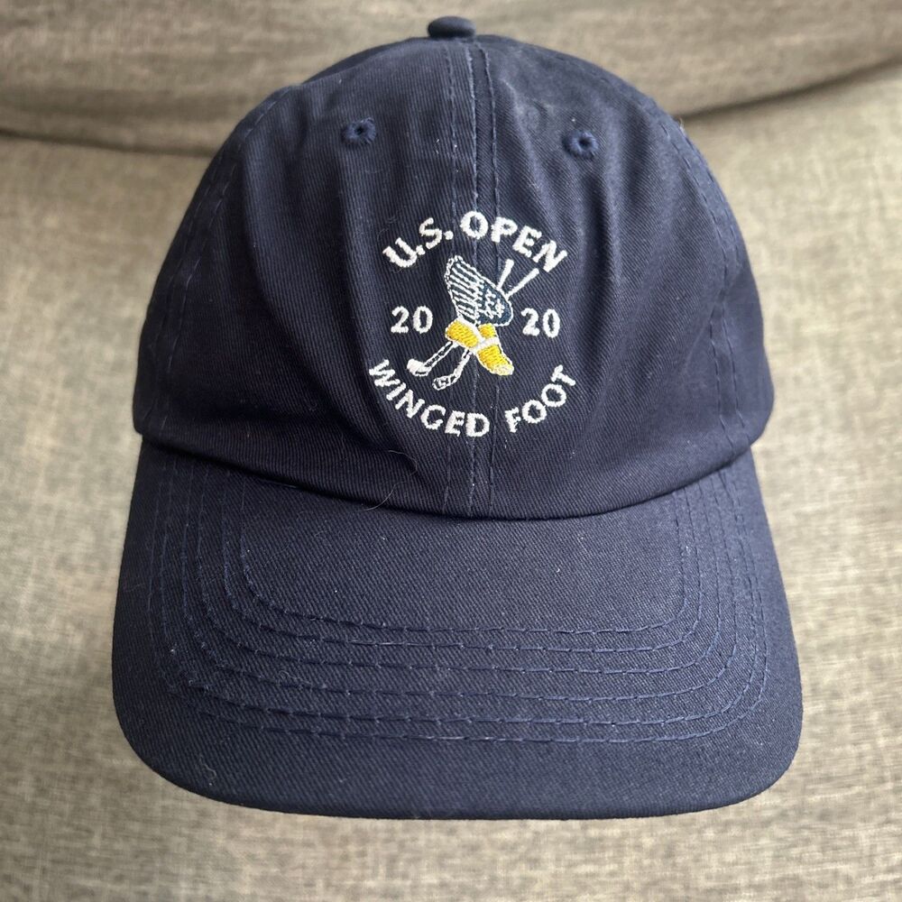 US Open 2020 Winged Foot Golf Cap Hat Blue USGA Member Adjustable